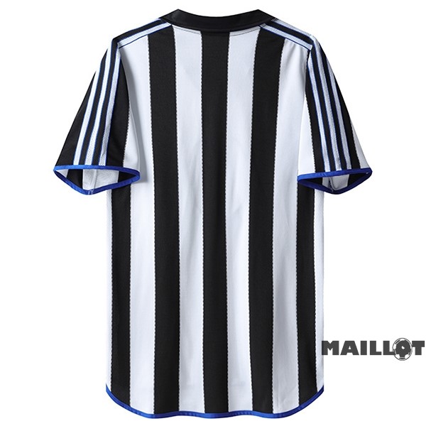 Foot Maillot Pas Cher Domicile Maillot Newcastle United Retro 1999 2000 Noir Blanc