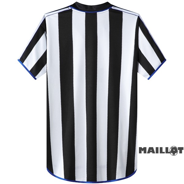 Foot Maillot Pas Cher Domicile Maillot Newcastle United Retro 2000 2001 Noir Blanc