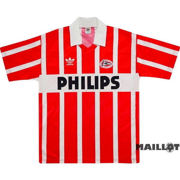 Foot Maillot Pas Cher Domicile Maillot PSV Retro 1990 1992 Rouge Blanc