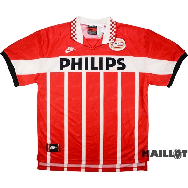 Foot Maillot Pas Cher Domicile Maillot PSV Retro 1995 1996 Rouge Blanc