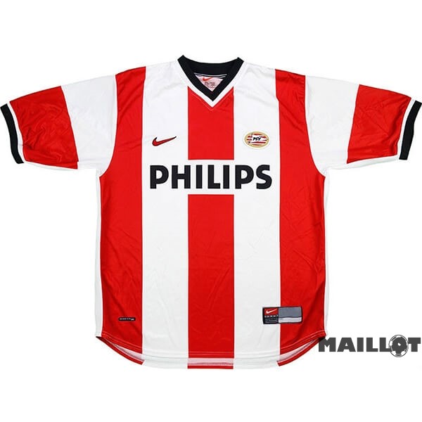 Foot Maillot Pas Cher Domicile Maillot PSV Retro 1998 2000 Rouge Blanc