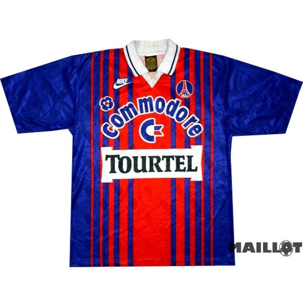 Foot Maillot Pas Cher Domicile Maillot Paris Saint Germain Retro 1993 1994 Bleu