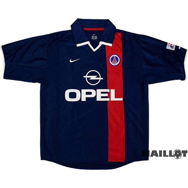 Foot Maillot Pas Cher Domicile Maillot Paris Saint Germain Retro 2001 2002 Bleu