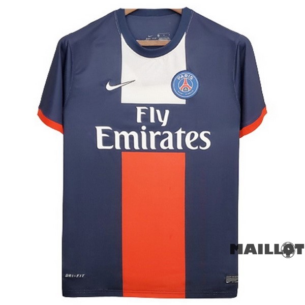Foot Maillot Pas Cher Domicile Maillot Paris Saint Germain Retro 2013 2014 Bleu