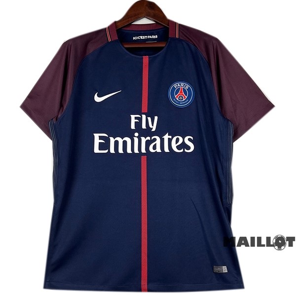 Foot Maillot Pas Cher Domicile Maillot Paris Saint Germain Retro 2017 2018 Bleu