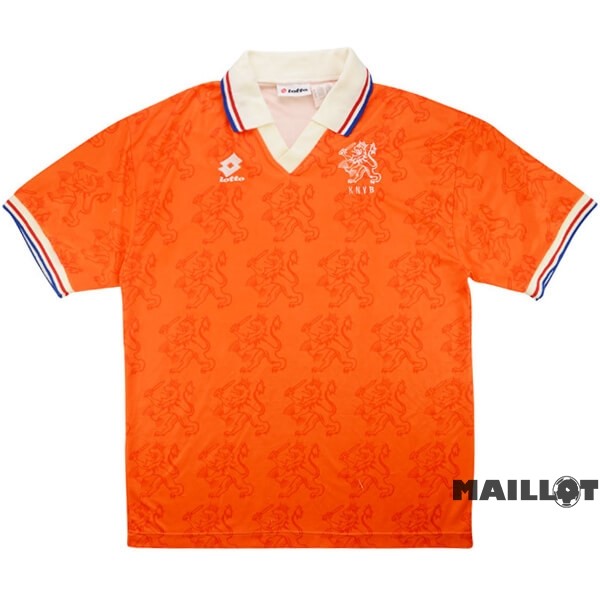 Foot Maillot Pas Cher Domicile Maillot Pays Bas Retro 1995 Orange