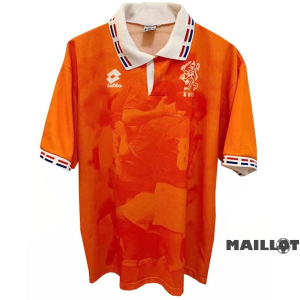Foot Maillot Pas Cher Domicile Maillot Pays Bas Retro 1996 Orange