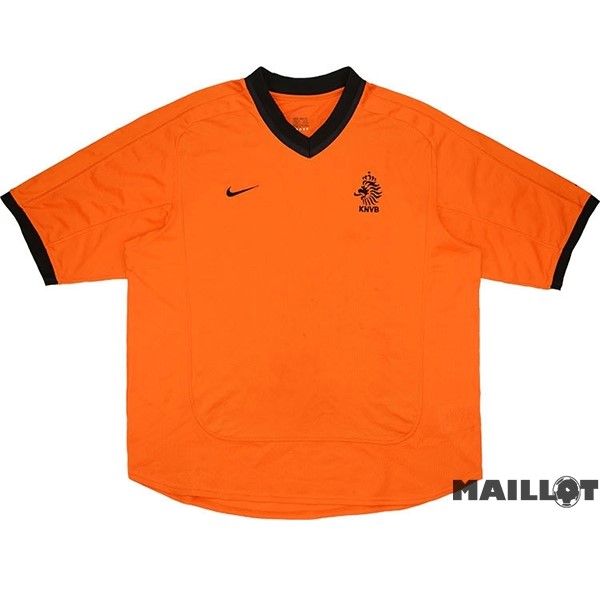 Foot Maillot Pas Cher Domicile Maillot Pays Bas Retro 2000 Orange