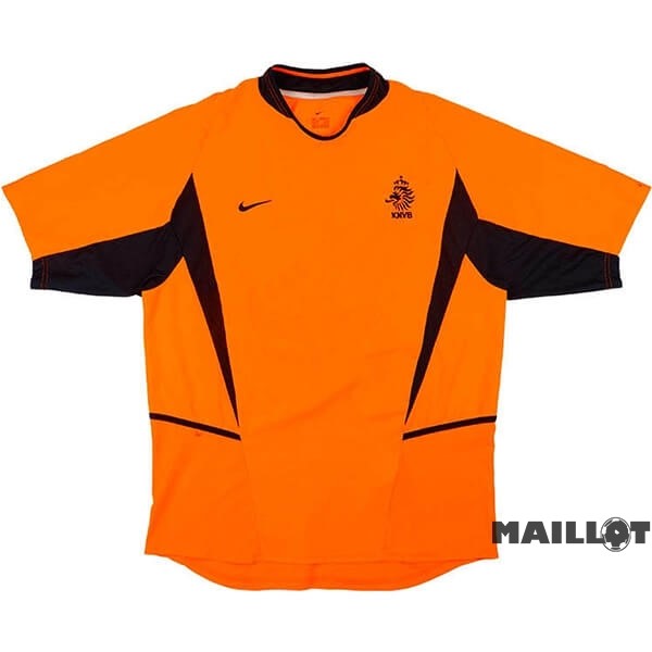 Foot Maillot Pas Cher Domicile Maillot Pays Bas Retro 2002 Orange