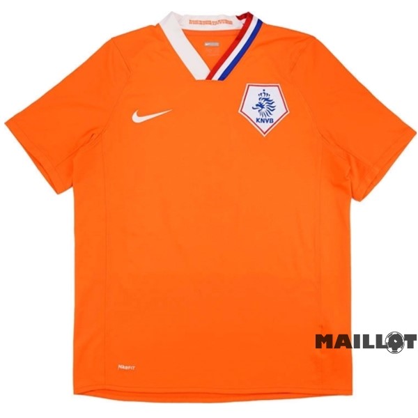 Foot Maillot Pas Cher Domicile Maillot Pays Bas Retro 2008 2010 Orange