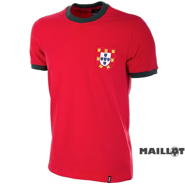 Foot Maillot Pas Cher Domicile Maillot Portugal Retro 1966 1969 Rouge