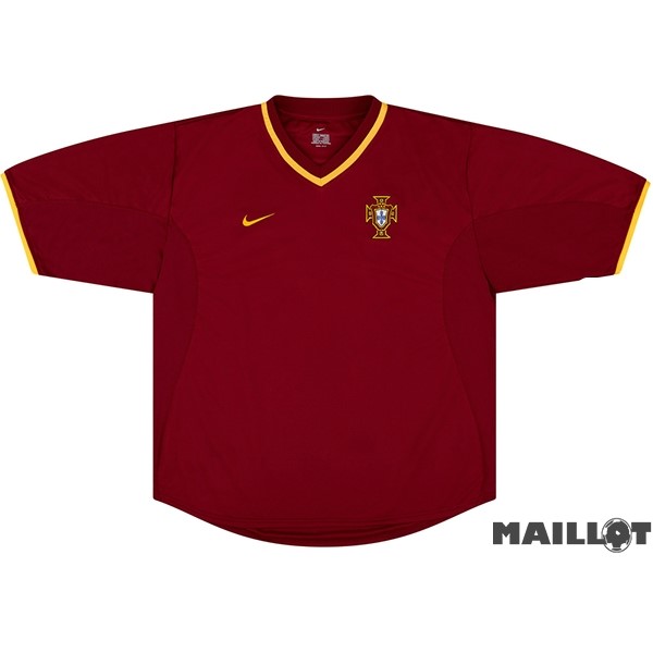 Foot Maillot Pas Cher Domicile Maillot Portugal Retro 2000 Rouge