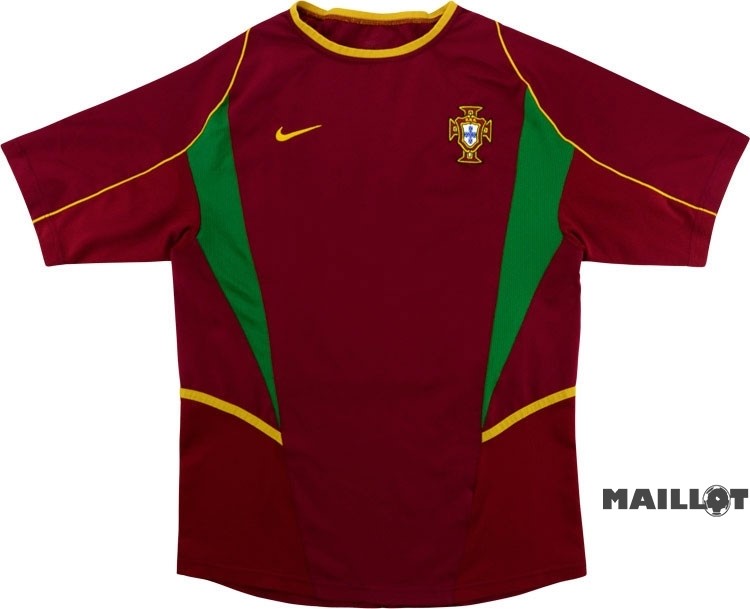 Foot Maillot Pas Cher Domicile Maillot Portugal Retro 2002 Rouge