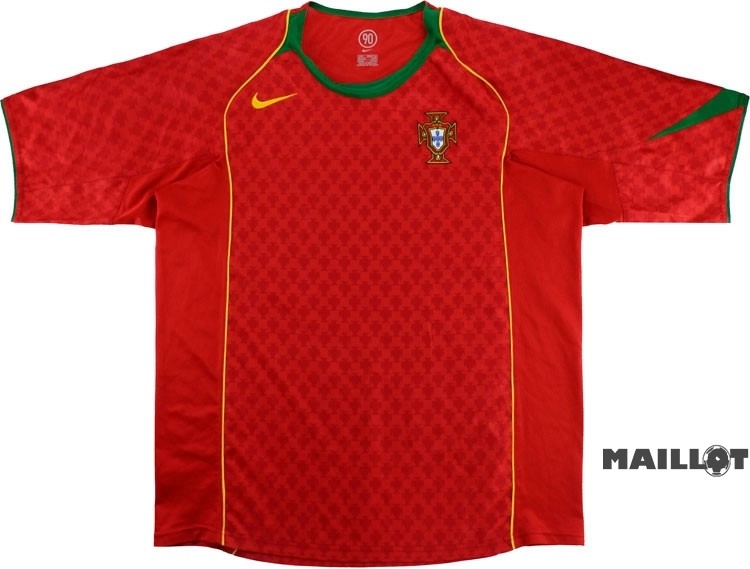 Foot Maillot Pas Cher Domicile Maillot Portugal Retro 2004 Rouge