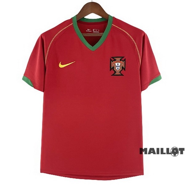 Foot Maillot Pas Cher Domicile Maillot Portugal Retro 2006 Rouge