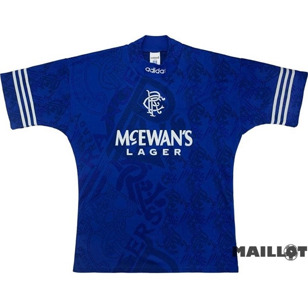 Foot Maillot Pas Cher Domicile Maillot Rangers Retro 1994 1996 Bleu