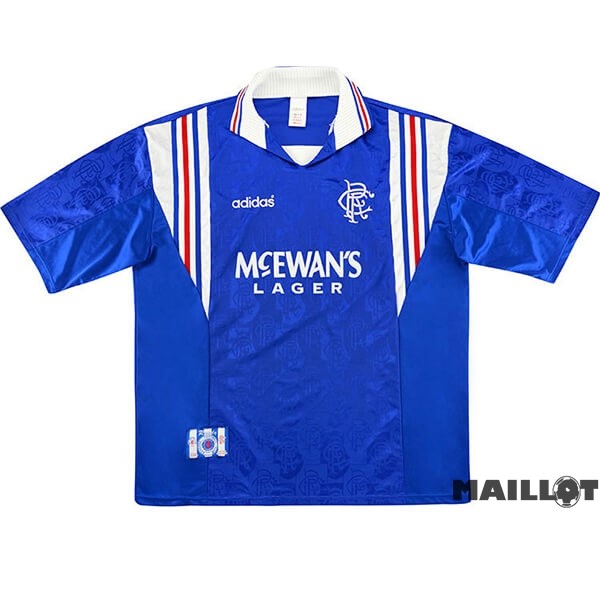 Foot Maillot Pas Cher Domicile Maillot Rangers Retro 1996 1997 Bleu