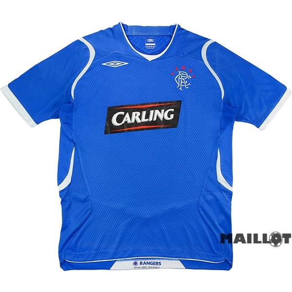 Foot Maillot Pas Cher Domicile Maillot Rangers Retro 2008 2009 Bleu