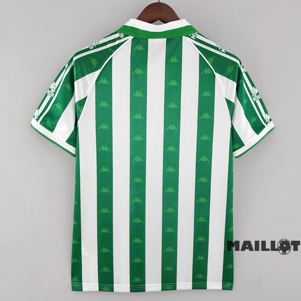 Foot Maillot Pas Cher Domicile Maillot Real Betis Retro 1996 1997 Vert Blanc