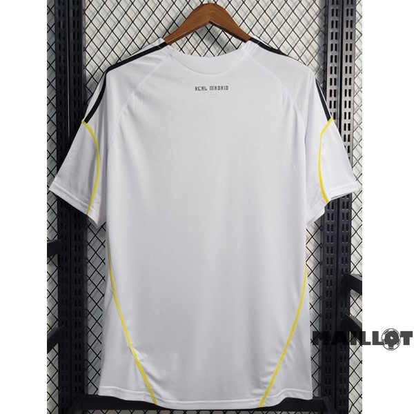 Foot Maillot Pas Cher Domicile Maillot Real Madrid Retro 2009 2010 Blanc