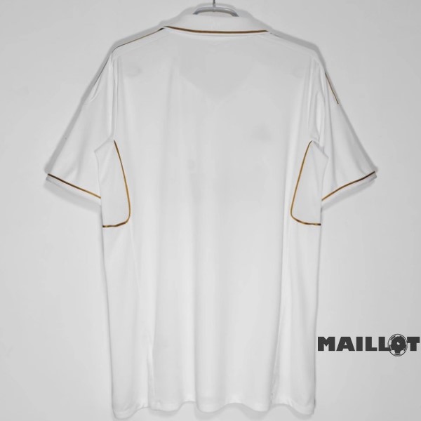 Foot Maillot Pas Cher Domicile Maillot Real Madrid Retro 2011 2012 Blanc
