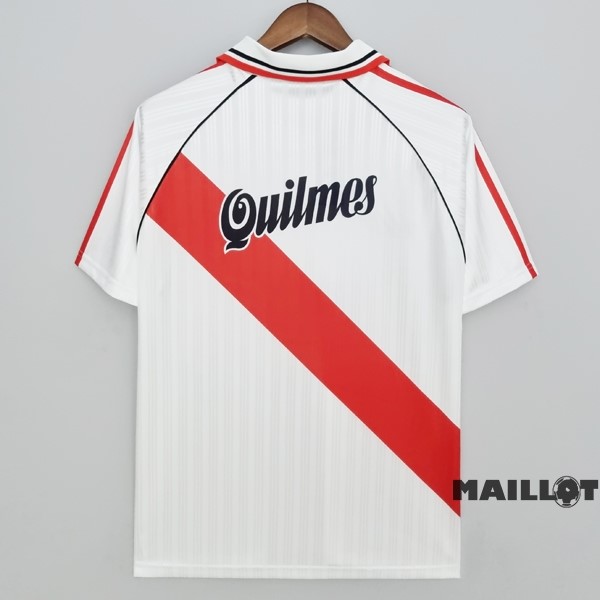 Foot Maillot Pas Cher Domicile Maillot River Plate Retro 1995 1996 Blanc