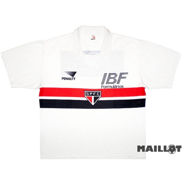 Foot Maillot Pas Cher Domicile Maillot São Paulo Retro 1991 Blanc