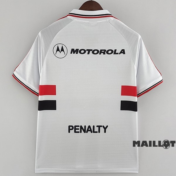 Foot Maillot Pas Cher Domicile Maillot São Paulo Retro 1999 Blanc