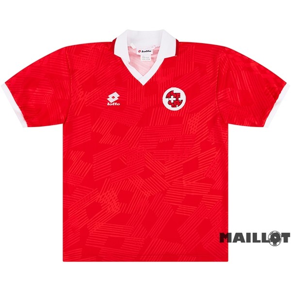 Foot Maillot Pas Cher Domicile Maillot Suisse Retro 1994 Rouge