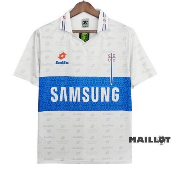 Foot Maillot Pas Cher Domicile Maillot Universidad Católica Retro 1996 Blanc