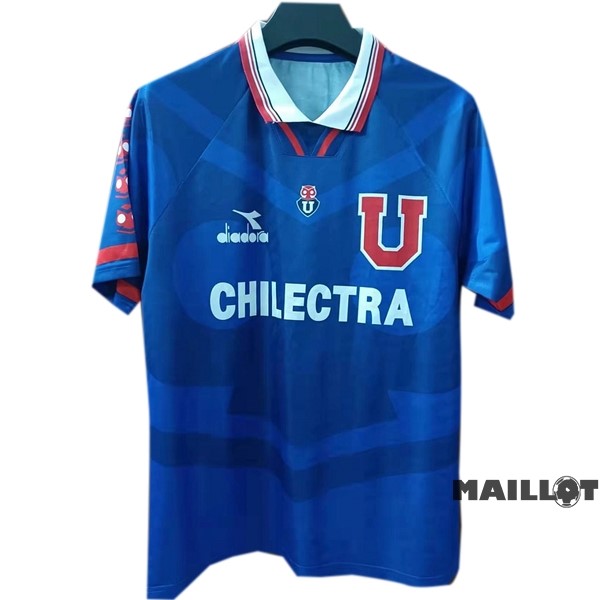 Foot Maillot Pas Cher Domicile Maillot Universidad De Chili Retro 1996 Bleu