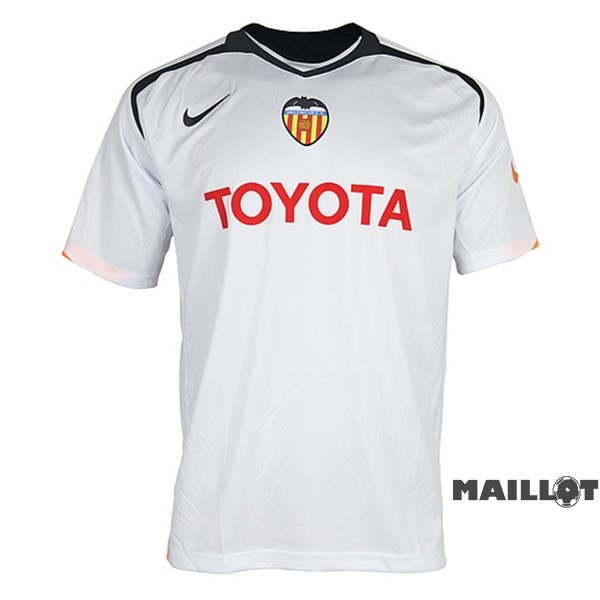 Foot Maillot Pas Cher Domicile Maillot Valencia Retro 2005 2006 Blanc