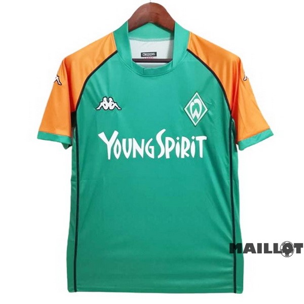 Foot Maillot Pas Cher Domicile Maillot Werder Bremen Retro 2003 2004 Vert