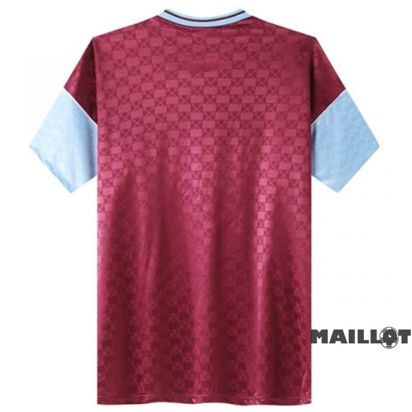 Foot Maillot Pas Cher Domicile Maillot West Ham United Retro 1989 1990 Rouge