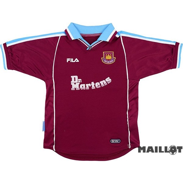 Foot Maillot Pas Cher Domicile Maillot West Ham United Retro 1999 2000 Rouge