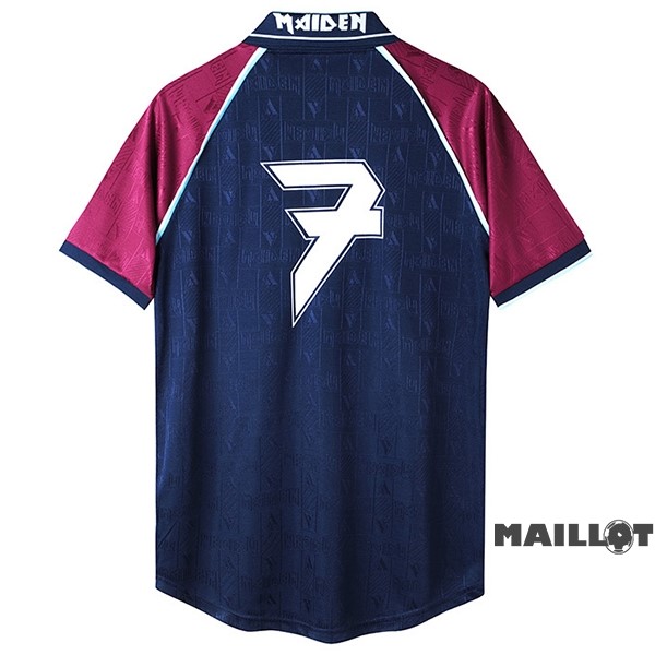 Foot Maillot Pas Cher Domicile Maillot West Ham United Retro 1999 2001 Bleu