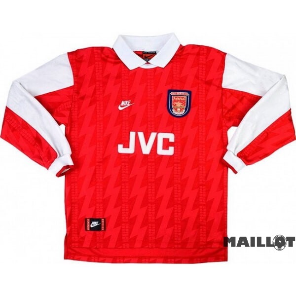 Foot Maillot Pas Cher Domicile Manches Longues Arsenal Retro 1994 1995 Rouge