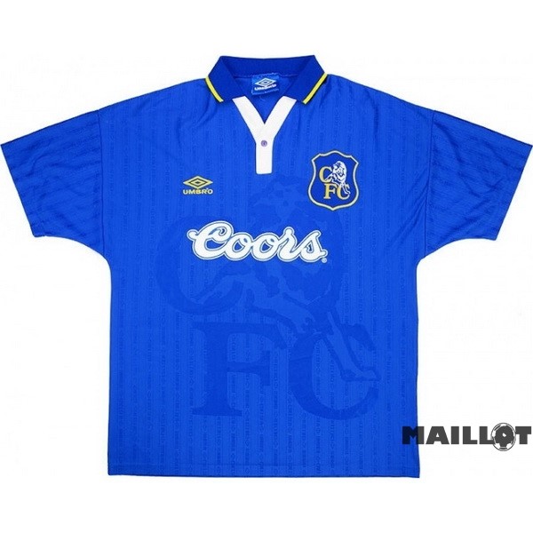 Foot Maillot Pas Cher Domicile Manches Longues Chelsea Retro 1997 Bleu