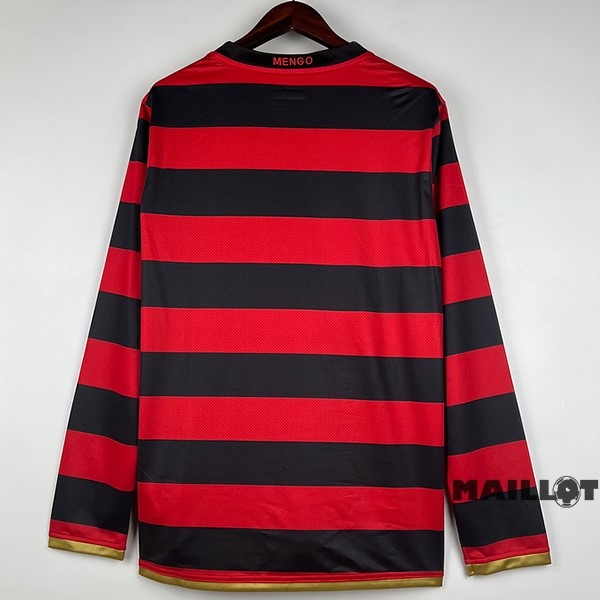 Foot Maillot Pas Cher Domicile Manches Longues Flamengo Retro 2008 2009 Rouge