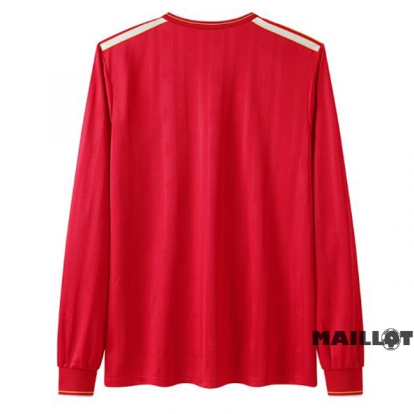 Foot Maillot Pas Cher Domicile Manches Longues Liverpool Retro 1985 1986 Rouge
