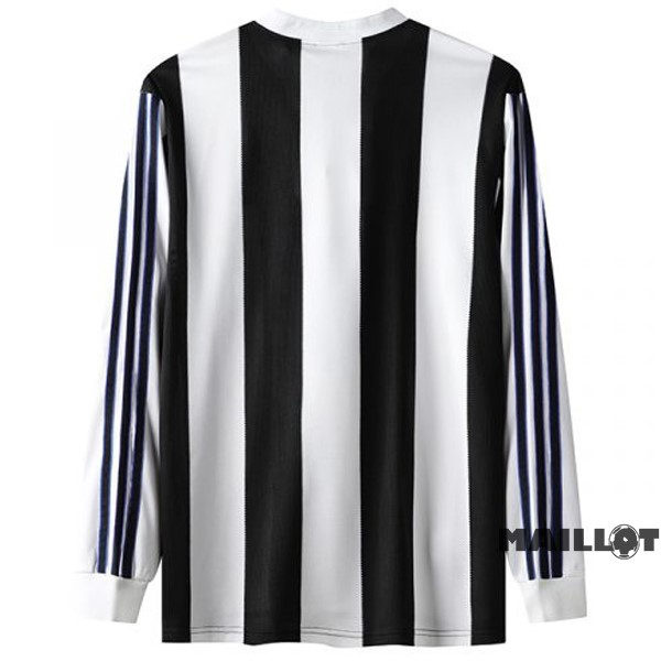 Foot Maillot Pas Cher Domicile Manches Longues Newcastle United Retro 1995 1997 Blanc