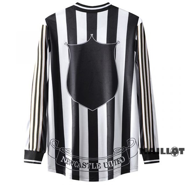 Foot Maillot Pas Cher Domicile Manches Longues Newcastle United Retro 1997 1999 Blanc