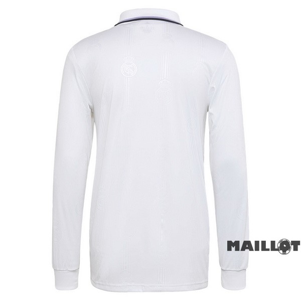 Foot Maillot Pas Cher Domicile Manches Longues Real Madrid 2022 2023 Blanc