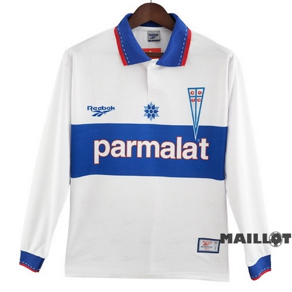 Foot Maillot Pas Cher Domicile Manches Longues Universidad Católica Retro 1998 Blanc