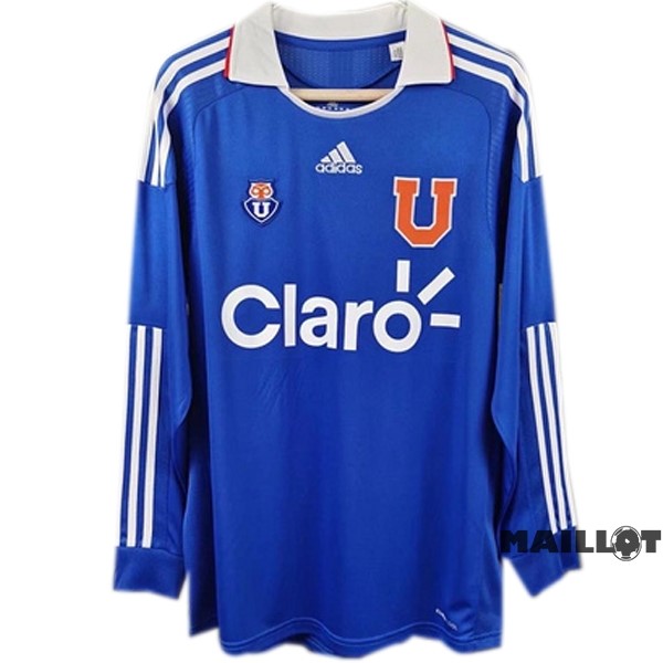 Foot Maillot Pas Cher Domicile Manches Longues Universidad De Chili Retro 2011 Bleu