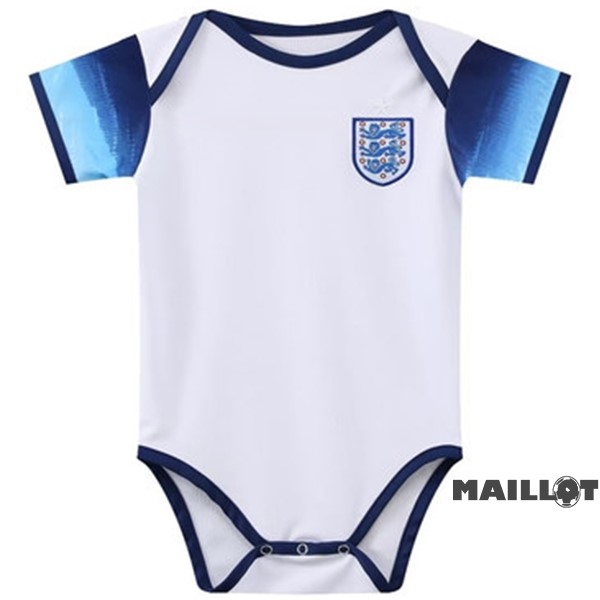 Foot Maillot Pas Cher Domicile Onesies Enfant Angleterre 2022 Blanc Bleu