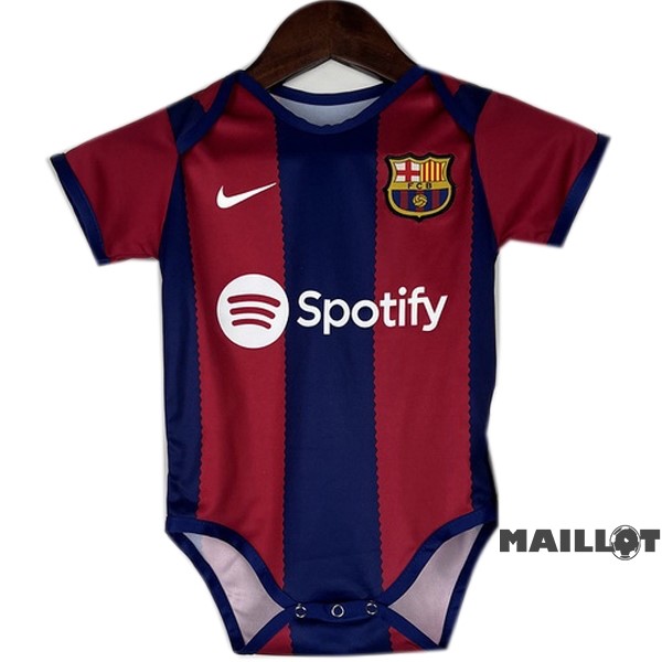 Foot Maillot Pas Cher Domicile Onesies Enfant Barcelona 2023 2024 Bleu Rouge
