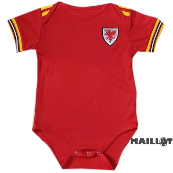 Foot Maillot Pas Cher Domicile Onesies Enfant Pays de Galles 2022 2023 Rouge