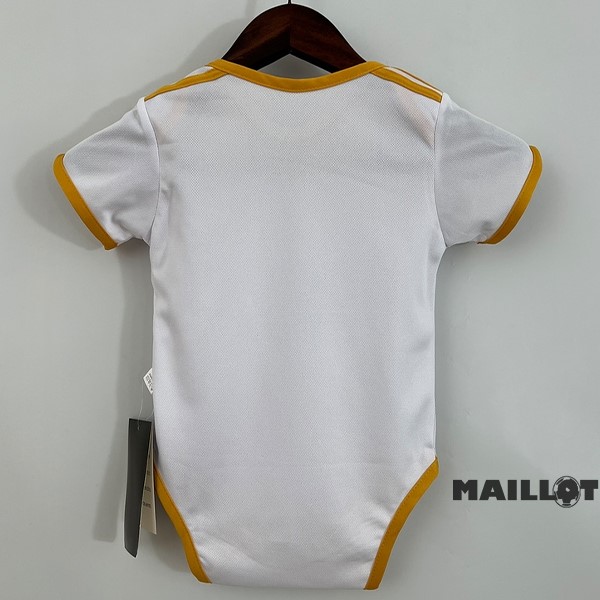 Foot Maillot Pas Cher Domicile Onesies Enfant Real Madrid 2023 2024 Blanc