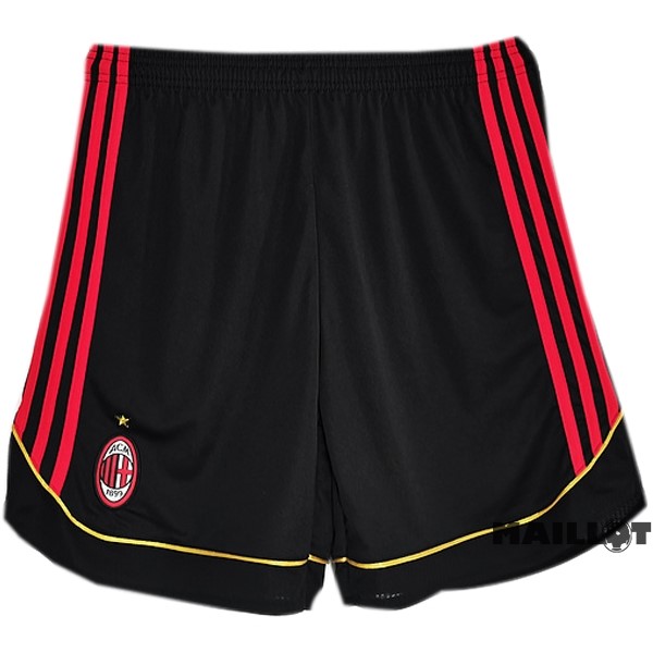Foot Maillot Pas Cher Domicile Pantalon AC Milan Retro 2006 Noir
